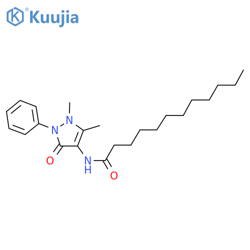 Dodecanamide,N-(2,3-dihydro-1,5-dimethyl-3-oxo-2-phenyl-1H-pyrazol-4-yl)- structure