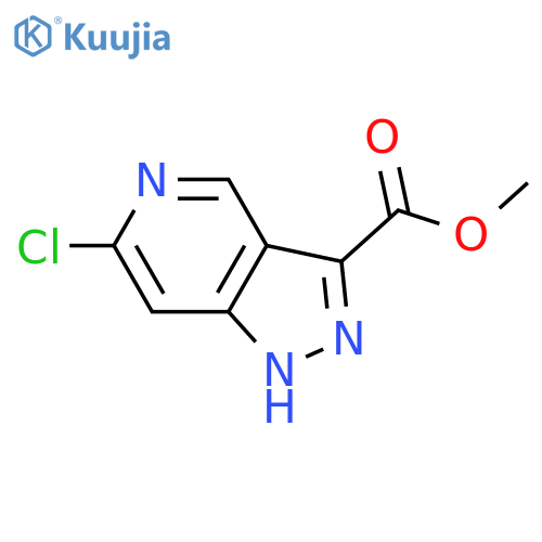 methyl 6-chloro-1H-pyrazolo[4,3-c]pyridine-3-carboxylate structure
