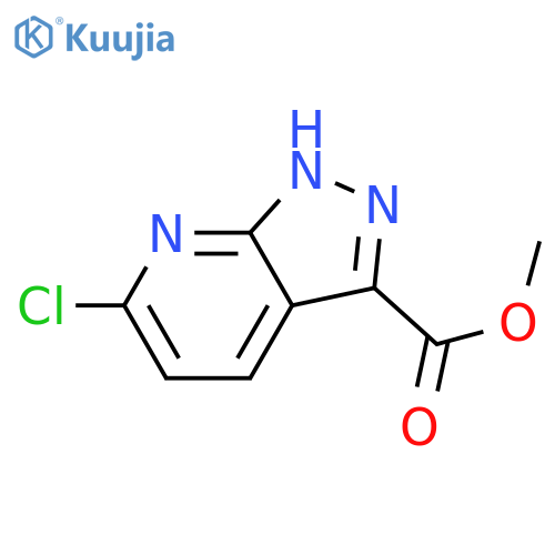 methyl 6-chloro-1H-pyrazolo[3,4-b]pyridine-3-carboxylate structure