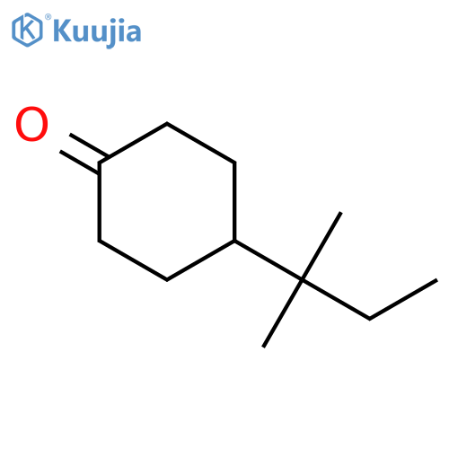 4-(2-methylbutan-2-yl)cyclohexan-1-one structure