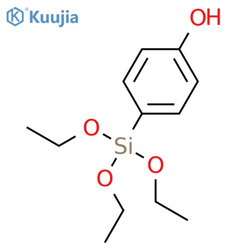 Phenol, 4-(triethoxysilyl)- structure