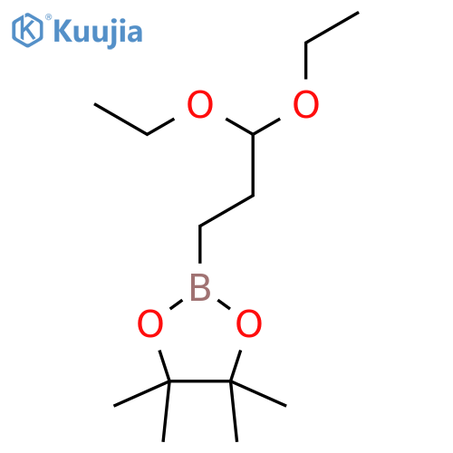 3,3-Diethoxy-1-propylboronic acid pinacol ester structure