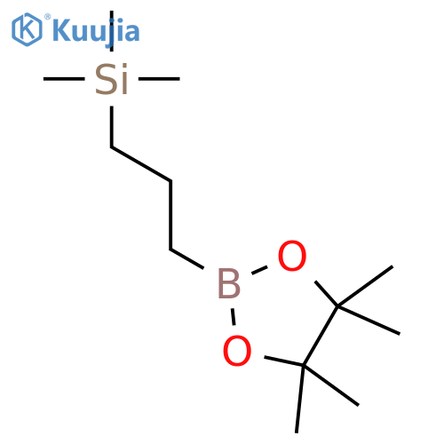 trimethyl3-(tetramethyl-1,3,2-dioxaborolan-2-yl)propylsilane structure
