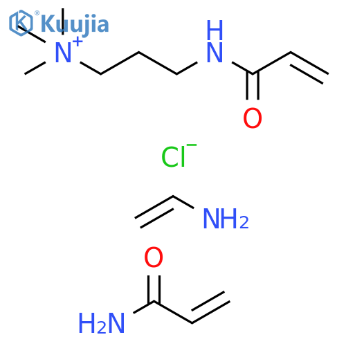 1-Propanaminium, N,N,N-trimethyl-3-[(1-oxo-2-propen-1-yl)amino]-, chloride (1:1), polymer with ethenamine and 2-propenamide, hydrochloride structure