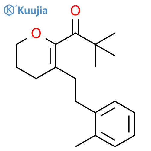 1-Propanone,1-[3,4-dihydro-5-[2-(2-methylphenyl)ethyl]-2H-pyran-6-yl]-2,2-dimethyl- structure