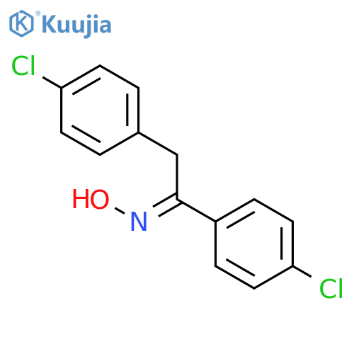N-[1,2-Bis(4-chlorophenyl)ethylidene]hydroxylamine structure