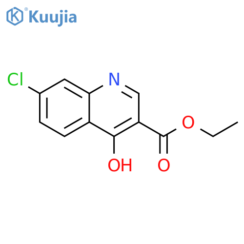 Ethyl 7-chloro-4-hydroxyquinoline-3-carboxylate structure