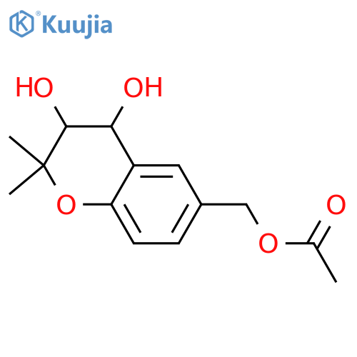 3,4-Dihydro-3,4-dihydroxy-2,2-dimethyl-2H-1-benzopyran-6-methanol; (3R*,4S*)-form, 1'-Ac structure