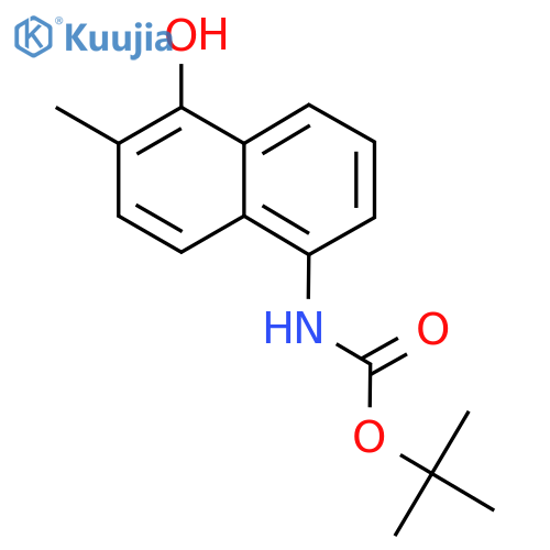Tert-Butyl (5-hydroxy-6-methylnaphthalen-1-yl)carbamate structure