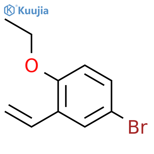 Benzene, 4-bromo-2-ethenyl-1-ethoxy- structure