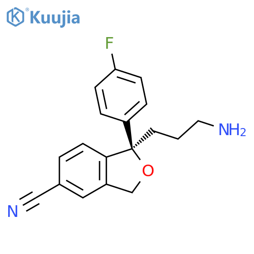 5-Isobenzofurancarbonitrile,1-(3-aminopropyl)-1-(4-fluorophenyl)-1,3-dihydro-, (1R)- structure