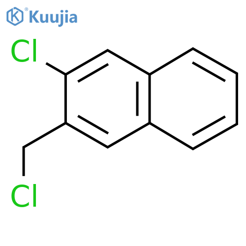 2-Chloro-3-(chloromethyl)naphthalene structure