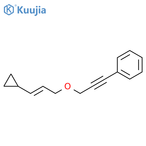 Benzene, [3-[[(2E)-3-cyclopropyl-2-propenyl]oxy]-1-propynyl]- structure