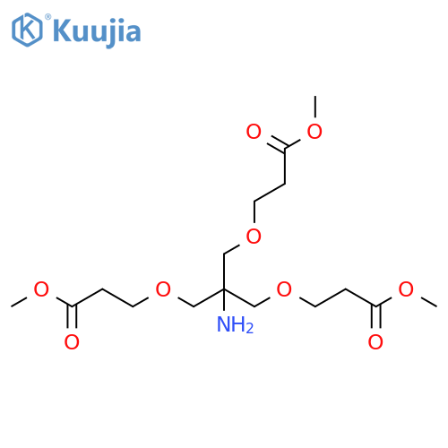 Propanoic acid, 3,3'-[[2-amino-2-[(3-methoxy-3-oxopropoxy)methyl]-1,3-propanediyl]bis(oxy)]bis-, 1,1'-dimethyl ester structure