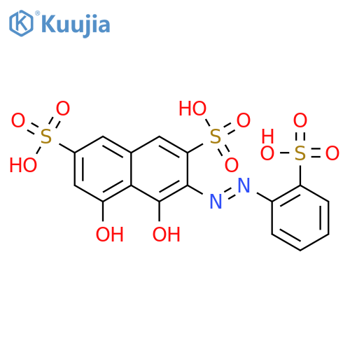 2,7-Naphthalenedisulfonic acid, 4,5-dihydroxy-3-[(2-sulfophenyl)azo]- structure