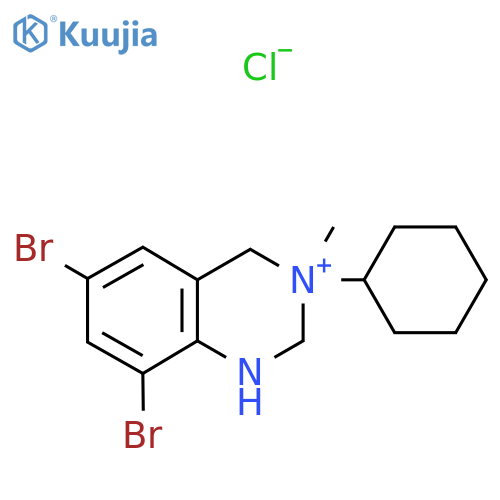 3-Cyclohexyl-6,8-dibromo-3-methyl-1,2,3,4-tetrahydroquinazolinium Chloride structure