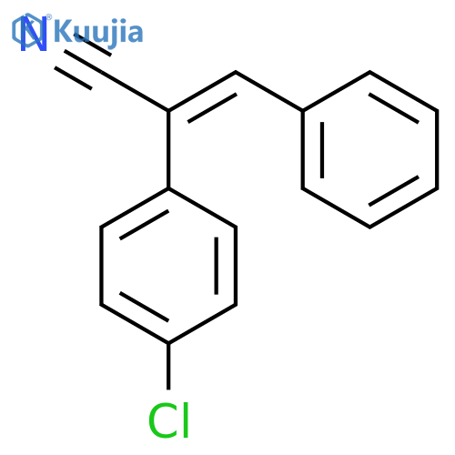 (E)-2-(4-Chlorophenyl)-3-phenylacrylonitrile structure