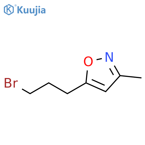 5-(3-bromopropyl)-3-methyl-1,2-oxazole structure