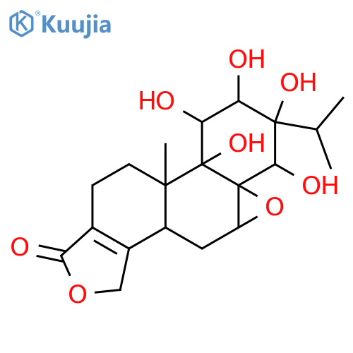 19(4→3)-Abeo-7,8-epoxy-9,11,12,13,14,15-hexahydroxy-3-abieten-19,18-olide; (7β,8β,9β,11α,12β,13α,14β)-form, 15-Deoxy structure