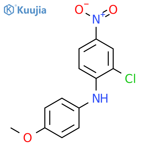 Benzenamine, 2-chloro-N-(4-methoxyphenyl)-4-nitro- structure