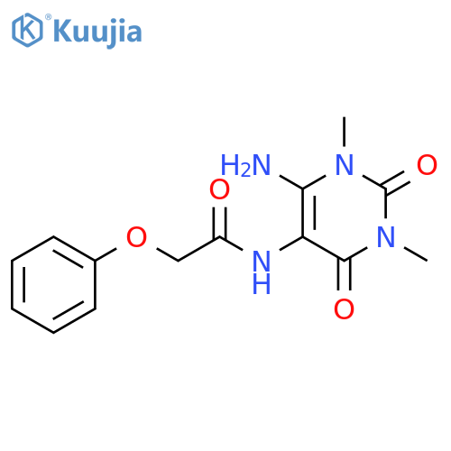 Acetamide, N-(6-amino-1,2,3,4-tetrahydro-1,3-dimethyl-2,4-dioxo-5-pyrimidinyl)-2-phenoxy- structure