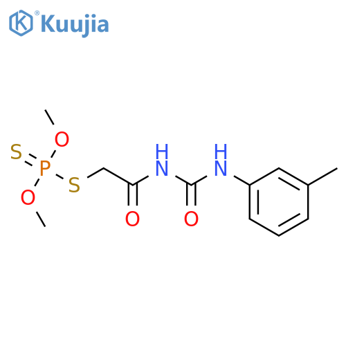Phosphorodithioic acid,O,O-dimethyl ester, S-ester with 1-(mercaptoacetyl)-3-m-tolylurea (8CI) structure