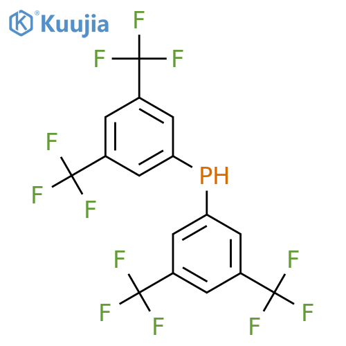 Phosphine,bis[3,5-bis(trifluoromethyl)phenyl]- structure