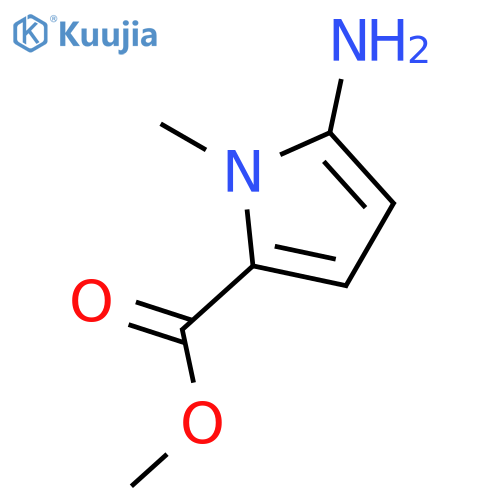 Methyl 5-amino-1-methyl-1H-pyrrole-2-carboxylate structure