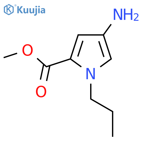 Methyl 4-amino-1-propyl-1H-pyrrole-2-carboxylate structure