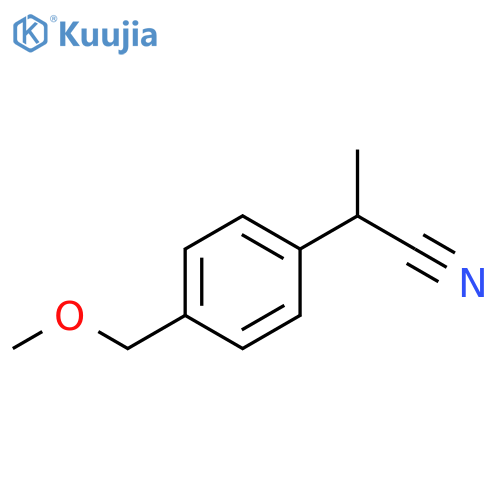 2-4-(methoxymethyl)phenylpropanenitrile structure