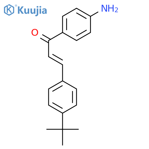 2-Propen-1-one, 1-(4-aminophenyl)-3-[4-(1,1-dimethylethyl)phenyl]-, (2E)- structure