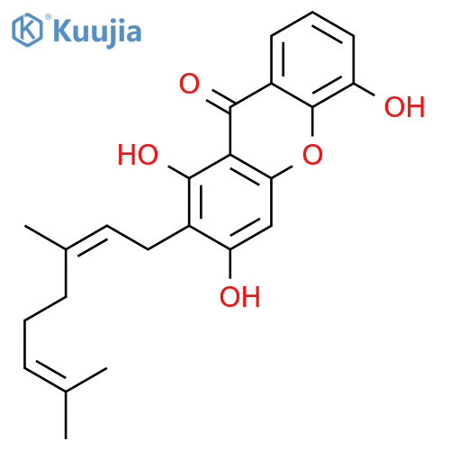 9H-Xanthen-9-one,2-[(2E)-3,7-dimethyl-2,6-octadien-1-yl]-1,3,5-trihydroxy- structure