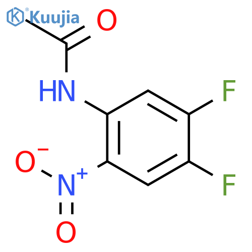 N-(4,5-Difluoro-2-nitrophenyl)acetamide structure