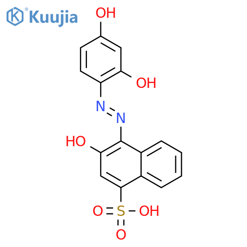 1-Naphthalenesulfonicacid, 4-[2-(2,4-dihydroxyphenyl)diazenyl]-3-hydroxy- structure