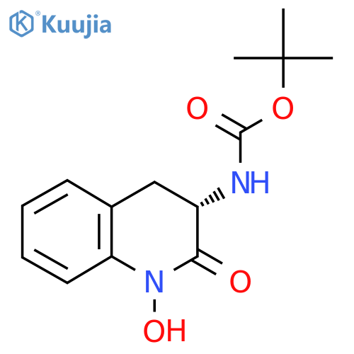 tert-butyl N-(3S)-1-hydroxy-2-oxo-1,2,3,4-tetrahydroquinolin-3-ylcarbamate structure