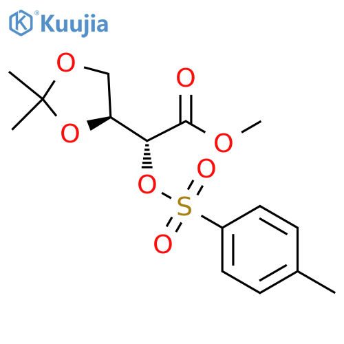 (R)-methyl 2-((S)-2,2-dimethyl-1,3-dioxolan-4-yl)-2-(tosyloxy)acetate structure