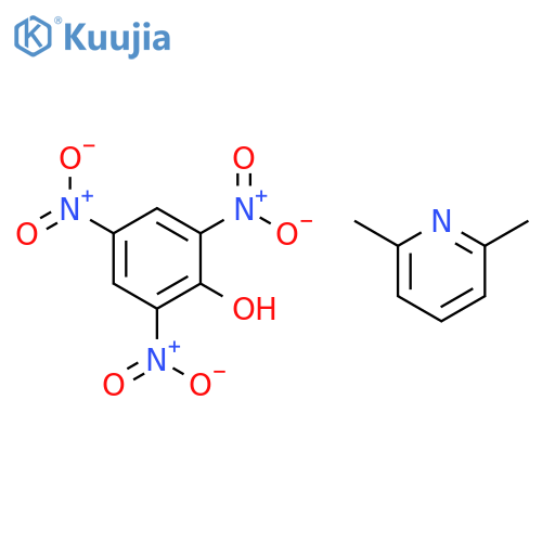 2,6-dimethylpyridine;2,4,6-trinitrophenol structure