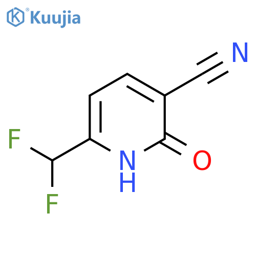 3-Cyano-6-(difluoromethyl)-2-hydroxypyridine structure