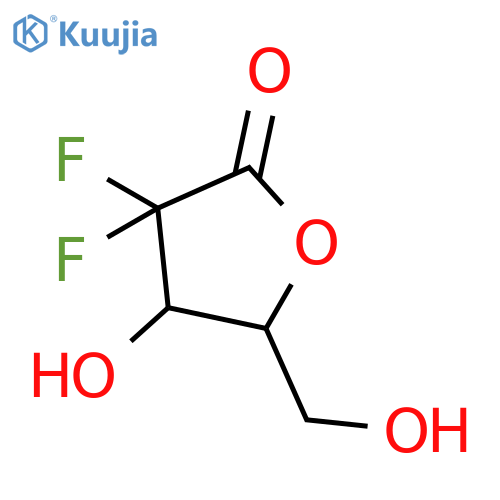 2-Deoxy-2,2-difluoro -L-threo-pentonic Acid γ-Lactone structure
