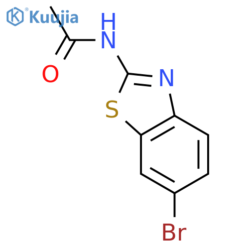 N-(6-bromo-1,3-benzothiazol-2-yl)acetamide structure
