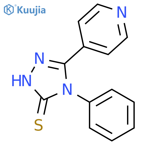 4-phenyl-5-(pyridin-4-yl)-1,2,4-triazole-3-thiol structure
