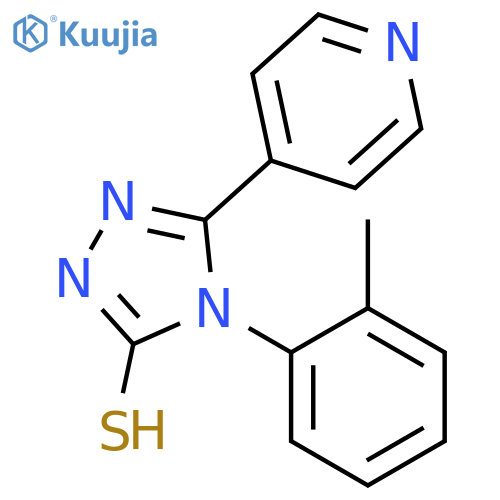 4-(2-Methylphenyl)-5-(pyridin-4-yl)-4H-1,2,4-triazole-3-thiol structure