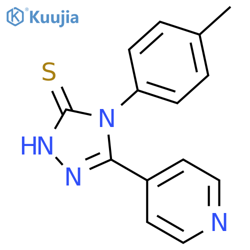 4-(4-Methylphenyl)-5-(pyridin-4-yl)-4H-1,2,4-triazole-3-thiol structure
