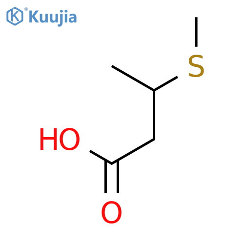 3-(methylsulfanyl)butanoic acid structure
