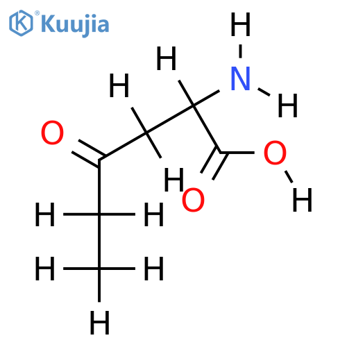 2-amino-4-oxohexanoic acid hydrochloride structure