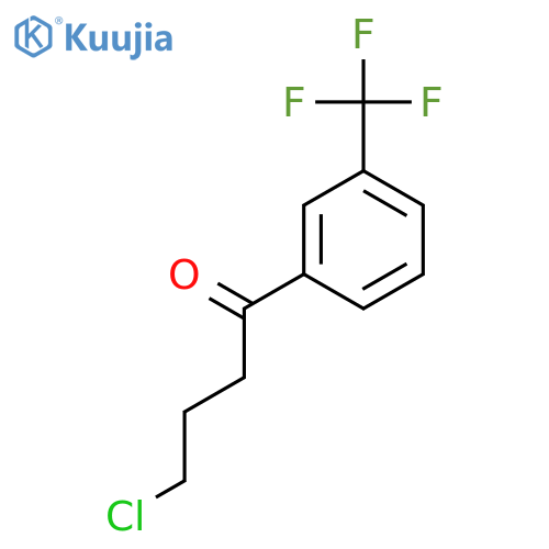 4-chloro-1-[3-(trifluoromethyl)phenyl]butan-1-one structure