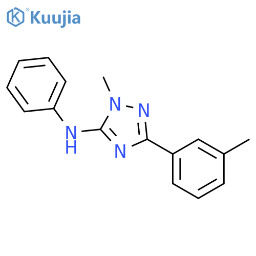1H-1,2,4-Triazol-5-amine, 1-methyl-3-(3-methylphenyl)-N-phenyl- structure