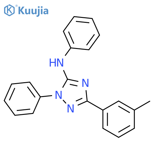 1H-1,2,4-Triazol-5-amine, 3-(3-methylphenyl)-N,1-diphenyl- structure