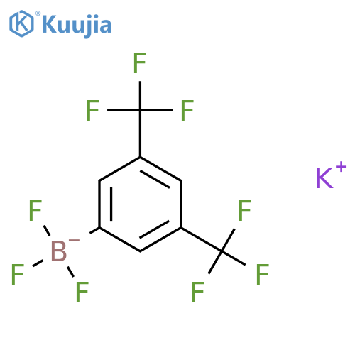 potassium;[3,5-bis(trifluoromethyl)phenyl]-trifluoro-boranuide structure