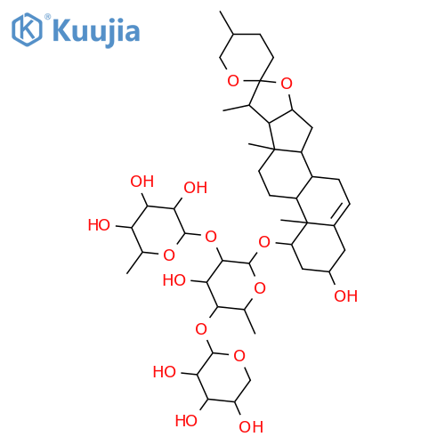 b-D-Galactopyranoside, (1b,3b,25S)-3-hydroxyspirost-5-en-1-yl O-6-deoxy-b-D-galactopyranosyl-(1&reg;2)-O-[b-D-xylopyranosyl-(1&reg;4)]-6-deoxy- (9CI) structure